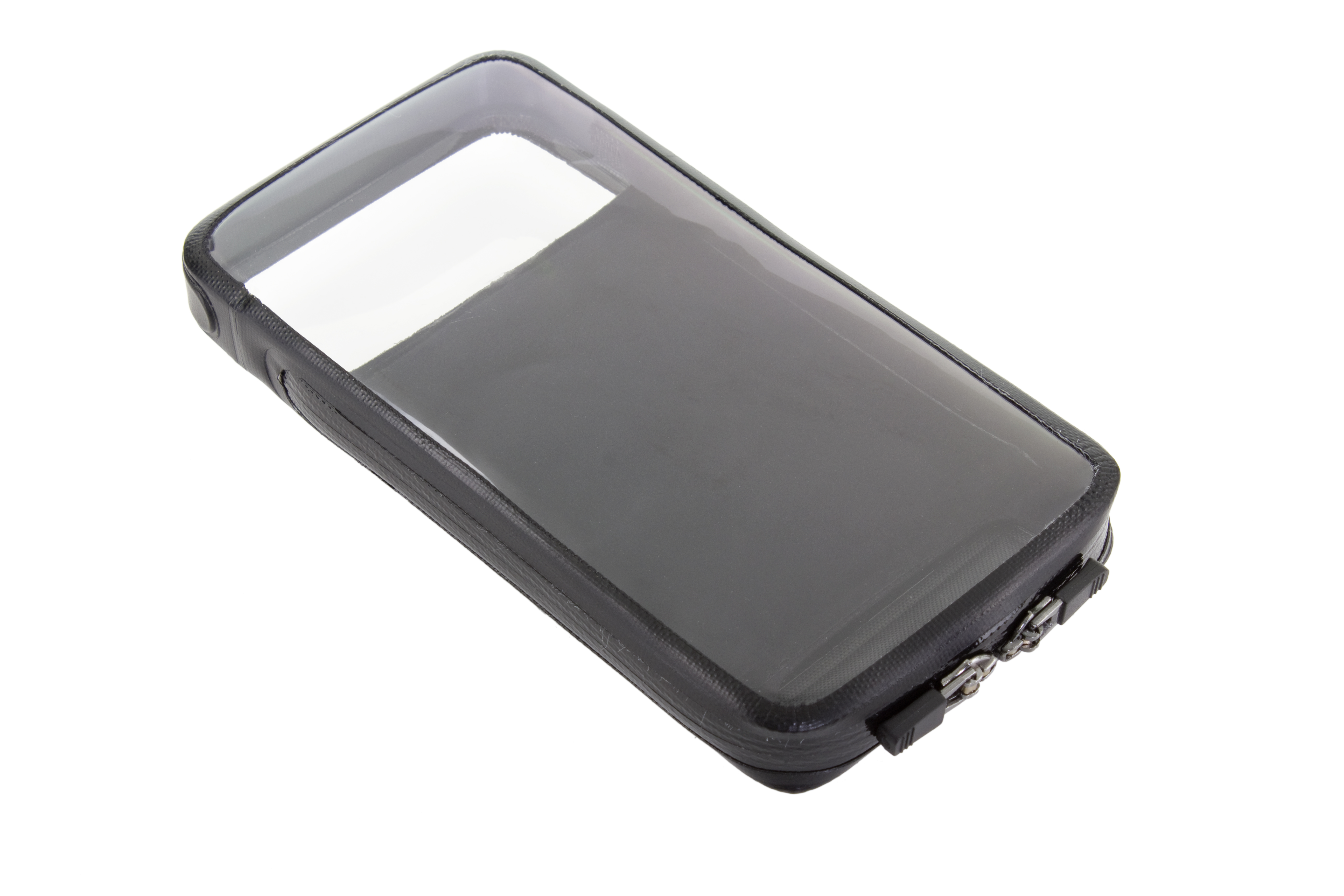 Photo: Made from sonically-welded TPU with rain-proof zippers, the WeatherCase provides access to the touchscreen, front and rear cameras and side volume/power buttons. 
