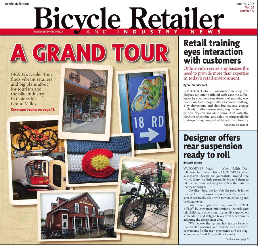 Check out the Grand Valley's bike shops in new issue of BRAIN - Bicycle Retailer