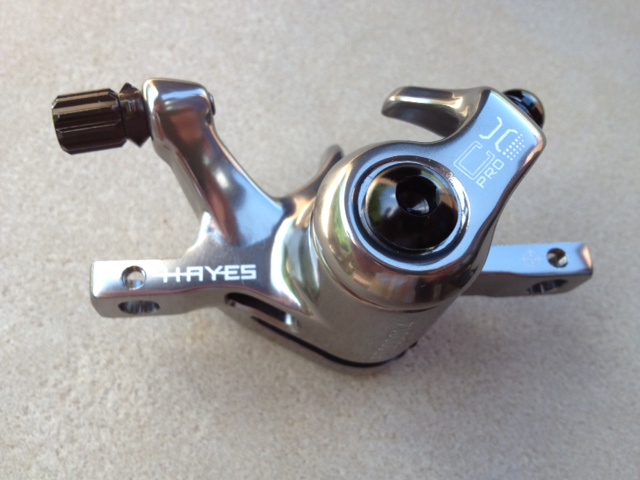 Prototype of Hayes Components’ CX Pro cyclocross disc caliper