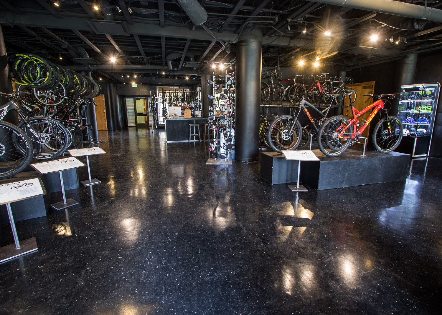 Park City Bike Demos sells demo and rental bikes to customers out of its 2,800 square-foot retail space. photo by John Shafer