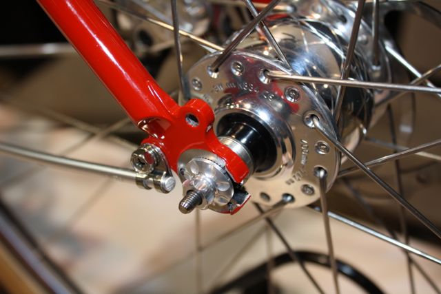 A Schmidt hub on a bike at this year's NAHBS in Denver.