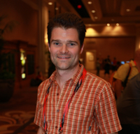 Poertner at the 2013 Interbike. Bob Huff photo.