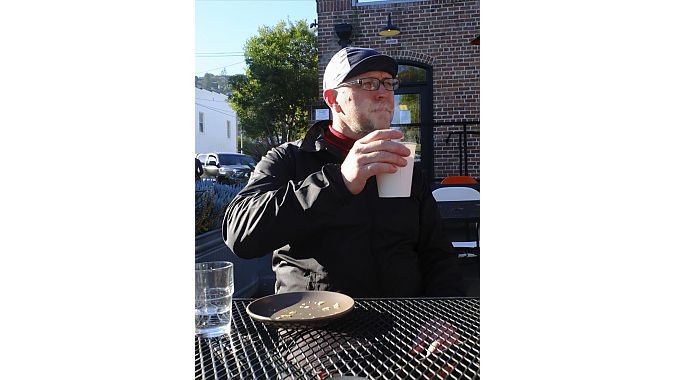 Bell's David Hayes enjoys the morning. Bell's David Hayes enjoys the morning.