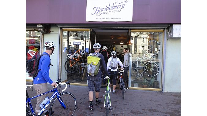 Huckleberry Bicycles had perhaps the world's largest selection of cycling jeans. Huckleberry Bicycles had perhaps the world's largest selection of cycling jeans.