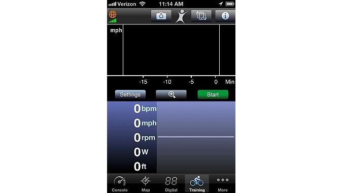 Another screen that is viewable during a ride. Another screen that is viewable during a ride.