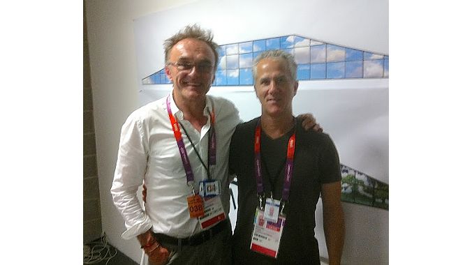 Olympic opening ceremony director Danny Boyle (left) with Bob Haro