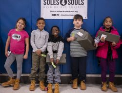 Outside is partnering with Soles4Souls to gather old shoes.