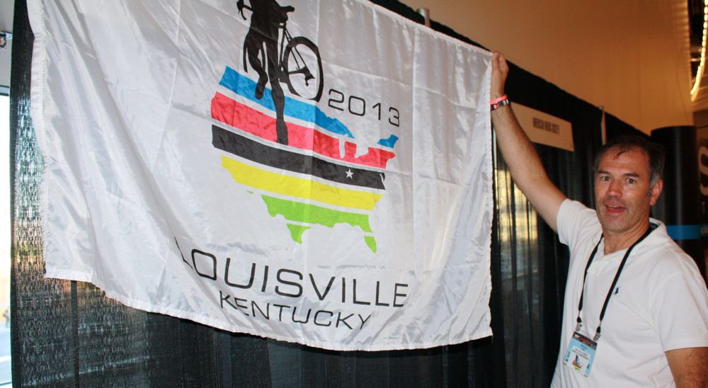 Bruce Fina at Interbike Tuesday. Photo: Steve Frothingham