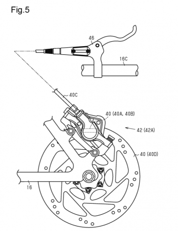 Illustration from Shimano's patent application.