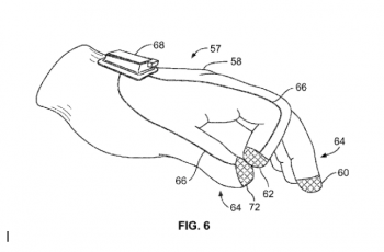 SRAM's design would embed the shifter in a glove.