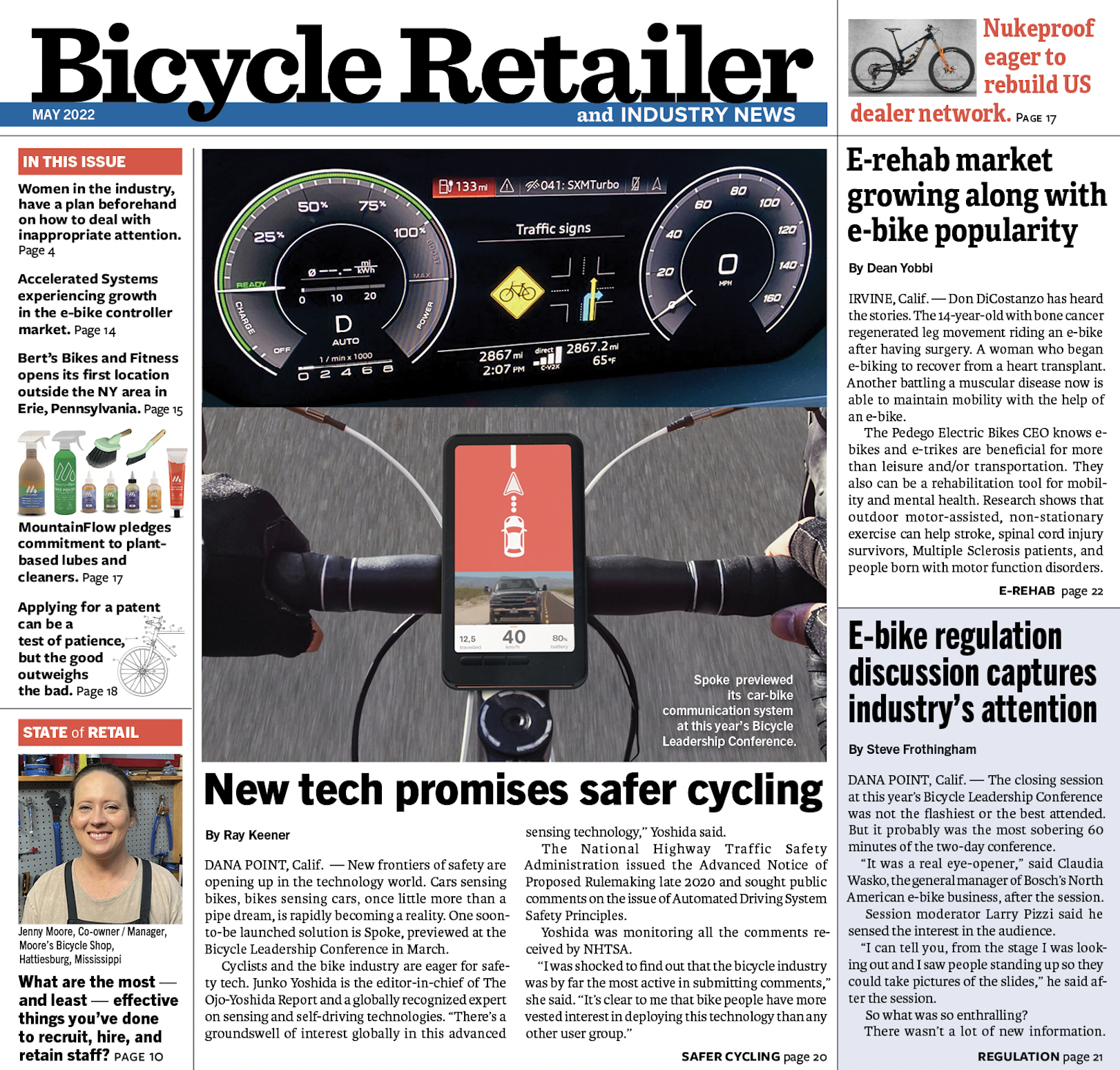 Sebuah versi dari artikel ini diterbitkan dalam edisi Mei dari Bicycle Retail & Industry News.