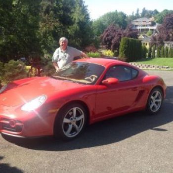 Mike Kalmbach with his Porsche.