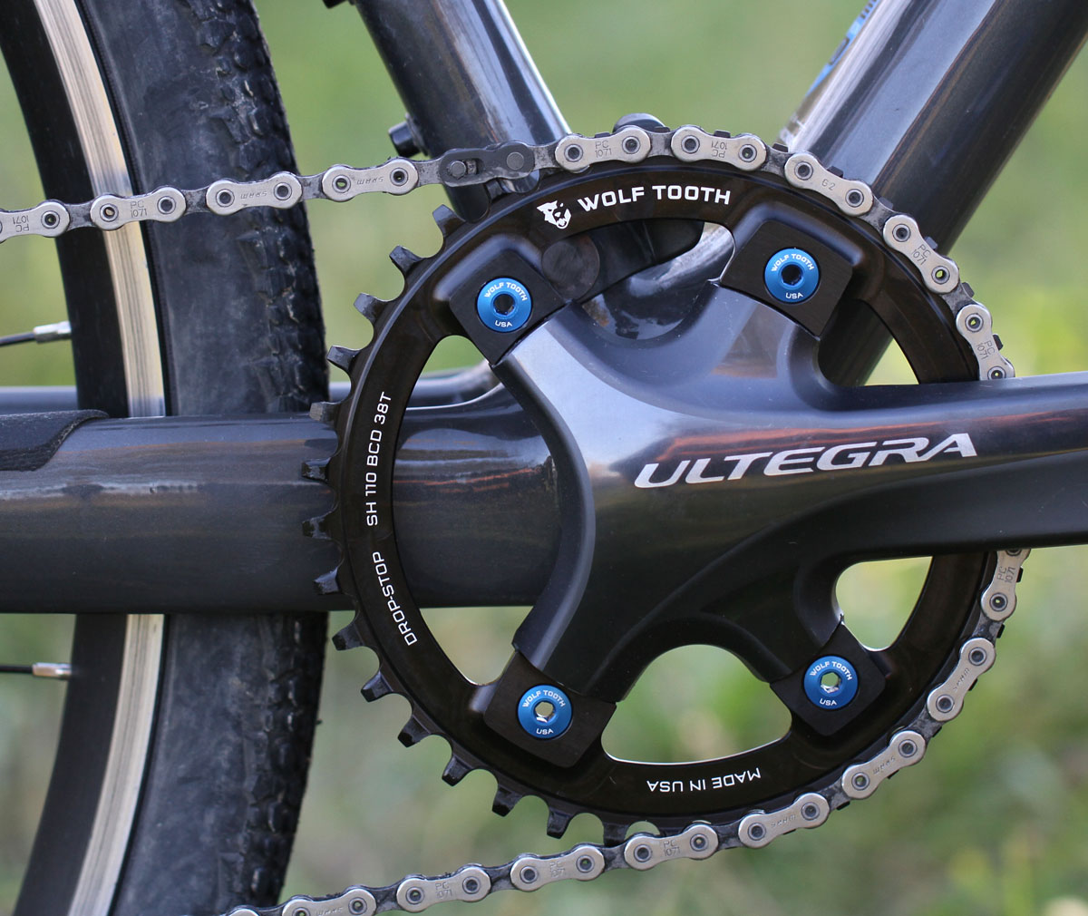 Wolf Tooth offers 1-by chainrings for Shimano four-arm road cranks ...