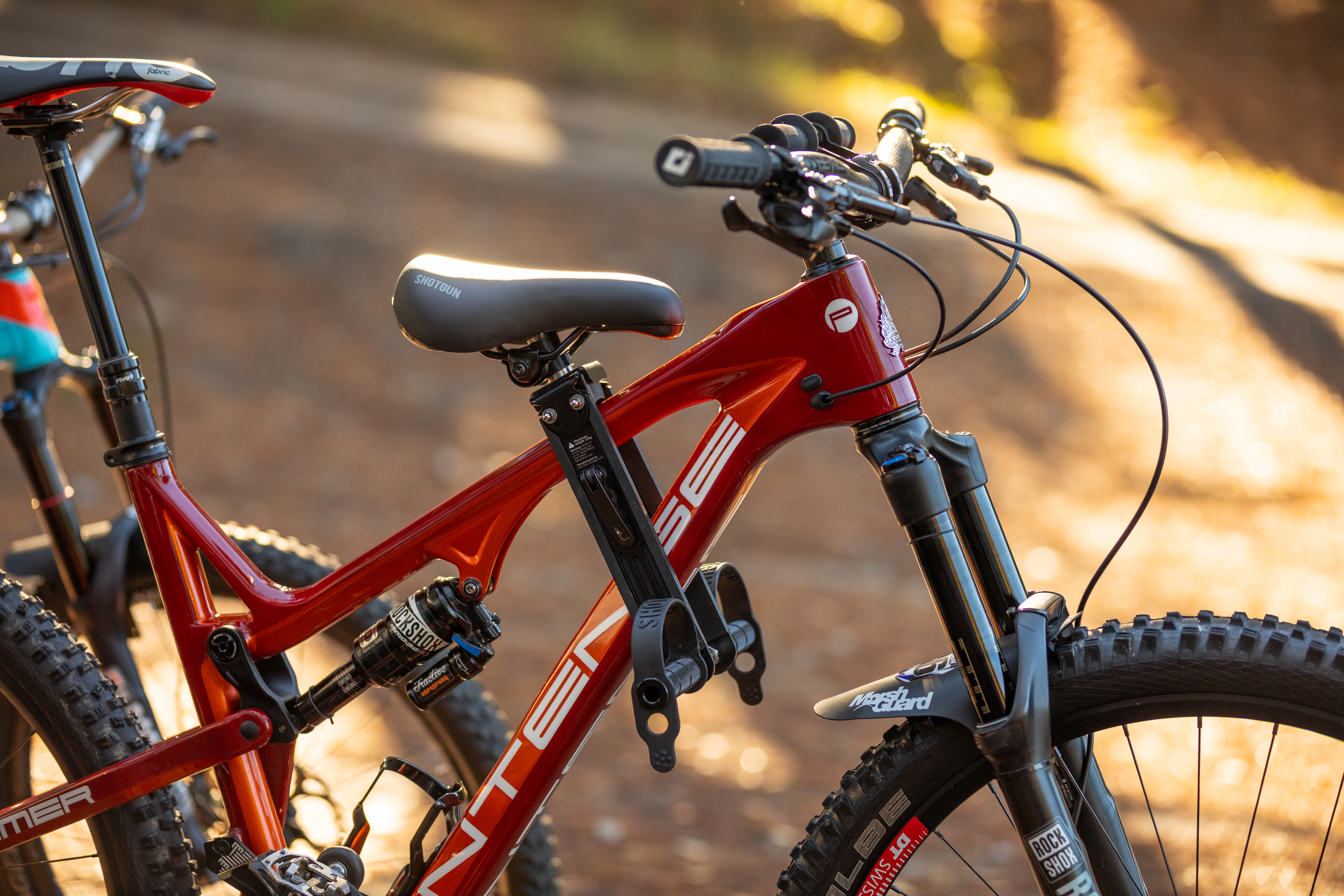 red mtb seat