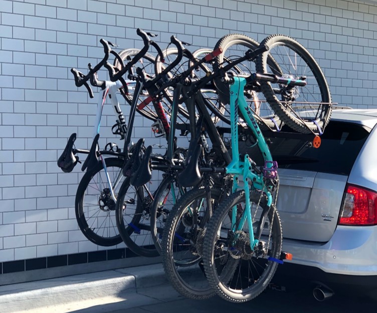 6 bicycle hitch rack