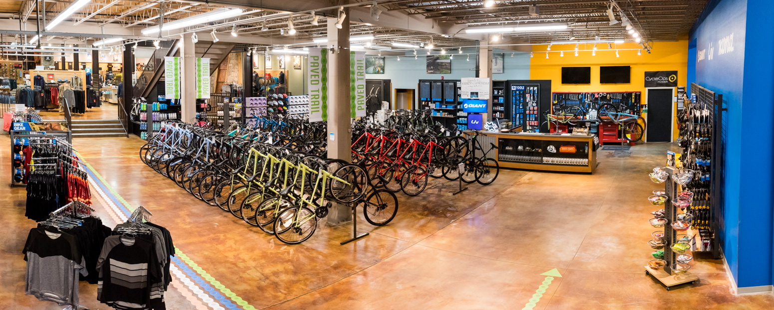 Lewis & Clark Outfitters added 3,000 square feet to its bike shop. Kevin McIlwaine photo.
