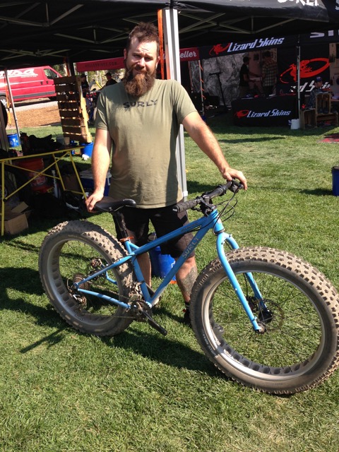 Surly brand ambassador Aaron Domeier with an Ice Cream Truck.