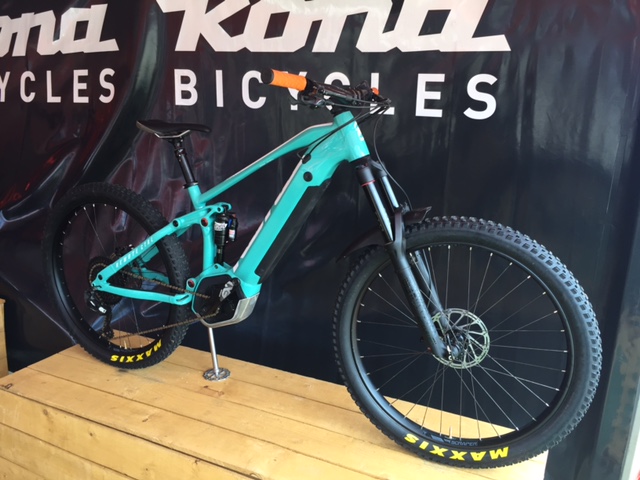 The Remote Ctrl is Kona's first full-suspension e-mountain bike.