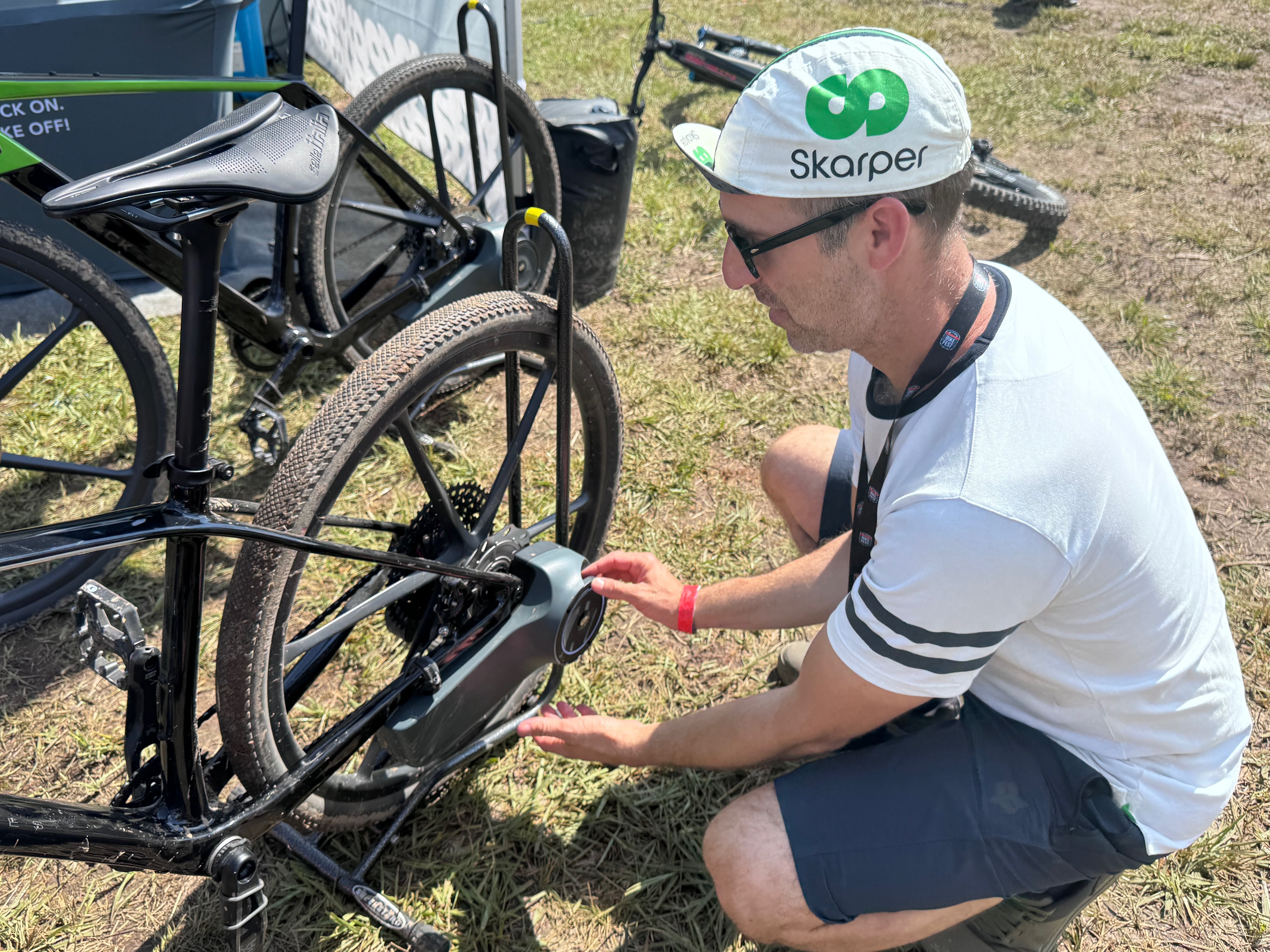 Skarper COO and co-founder Uri Meirovich at the Bike Fest.