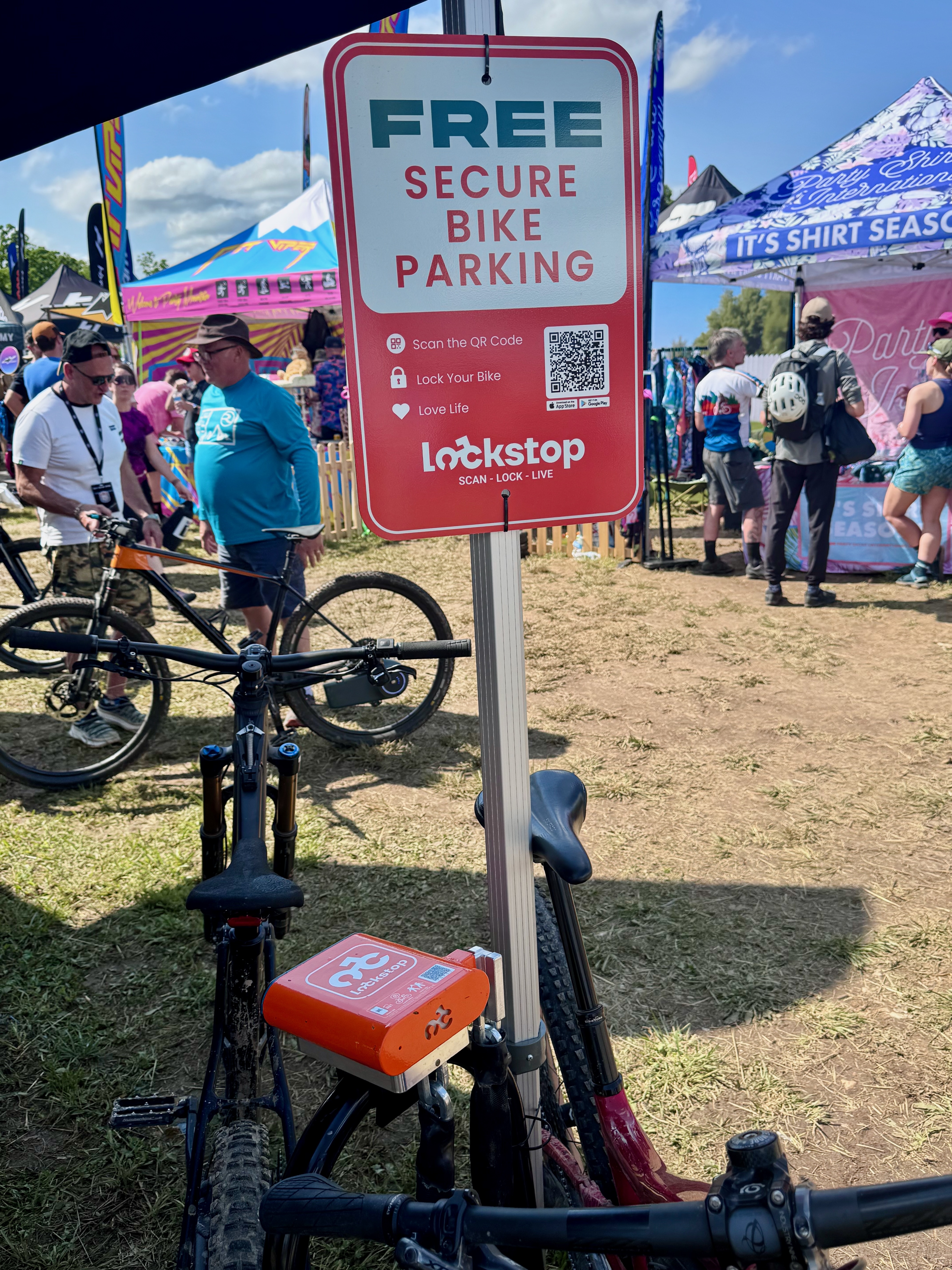Lockstop had a presence at the Fest, as well. 