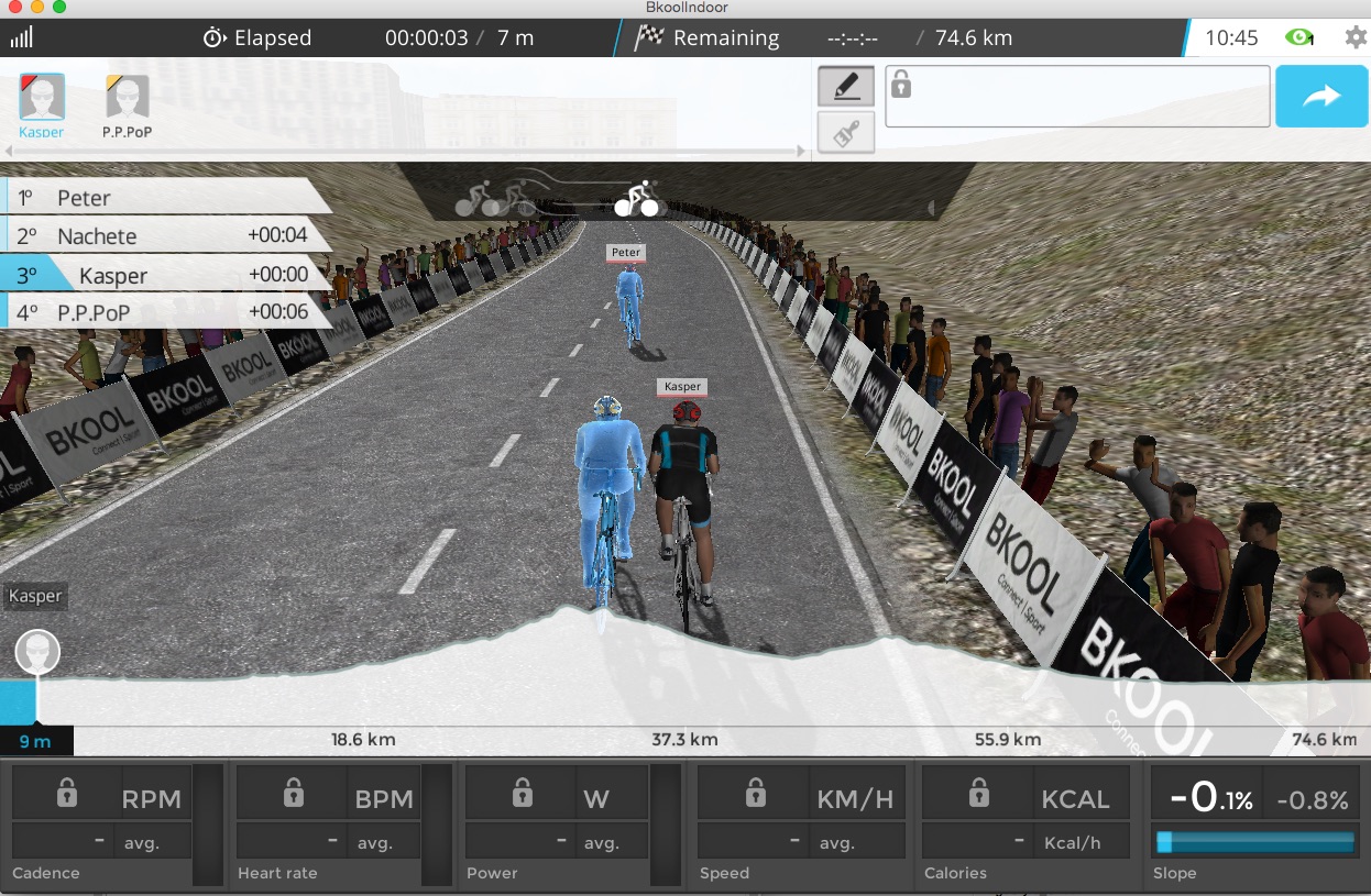 Bkool cycling app