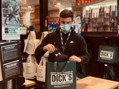 Dick's announced a commitment to eliminate retail plastic bags.