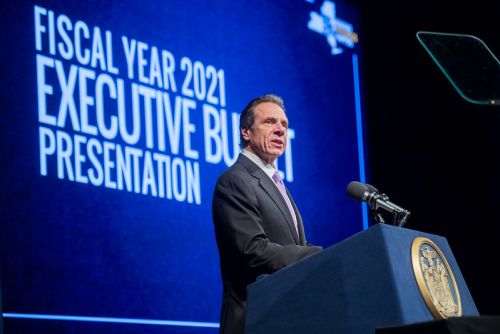 New York Gov. Andrew Cuomo delivered his budget address Tuesday.
