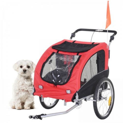 Aosom's Elite II pet bike trailer and jog stroller. 