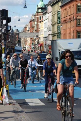 Cyclists in Copenhagen. Photo courtesy European Cyclists' Federation