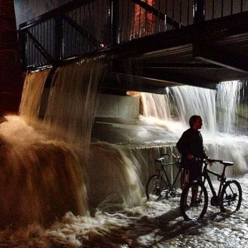 Twitter user @JaymeMoye posted this photo of a Boulder bike path on Thursday.