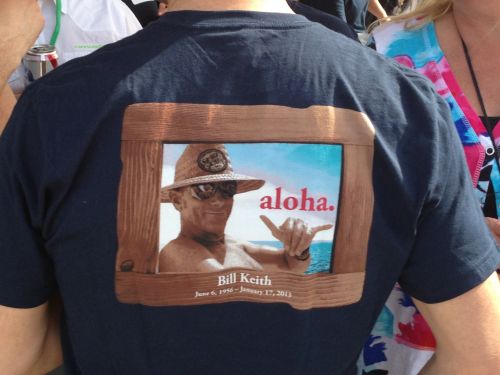 A Bill Keith memorial T-shirt. Photo: Pat Hus