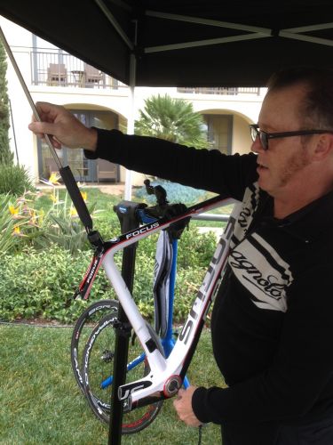 Campagnolo's Daniel Large shows how to install a Campy power unit.