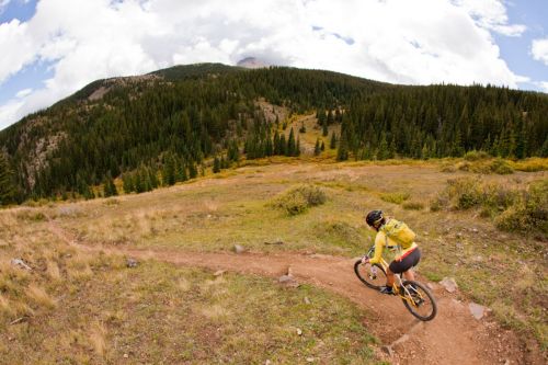 A rider on Colorado's Monarch Crest. IMBA photo.