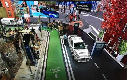Trek participated in Ford's display at the 2018 CES show.