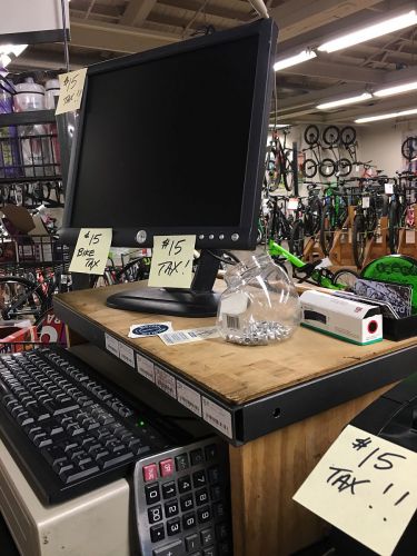 The cash register at Bicycle Way of Life in Eugene this week.