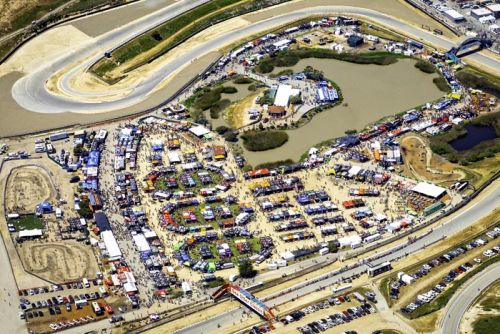 Sea Otter rearranged spaces in Laguna Seca’s lake bed to make room for additional exhibitors this year.