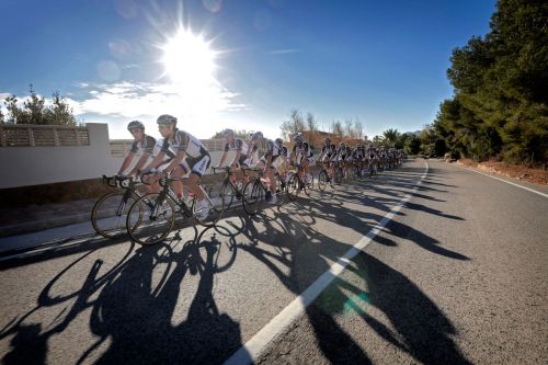 Team Giant-Shimano at a training camp earlier this month.