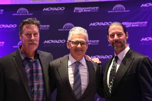 Bob Parlee (L), Efraim Grinberg of Movado, and F.K. Day of WBR.