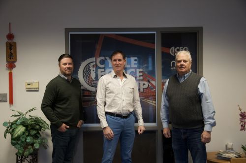 Left to right: Matthew Nims, Kobus van der Zel and Nyle Nims