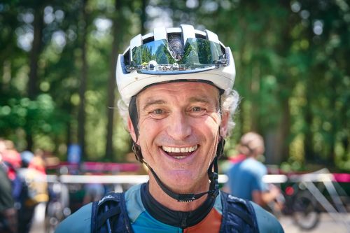Charles Russell at the BC Bike Race last week. 