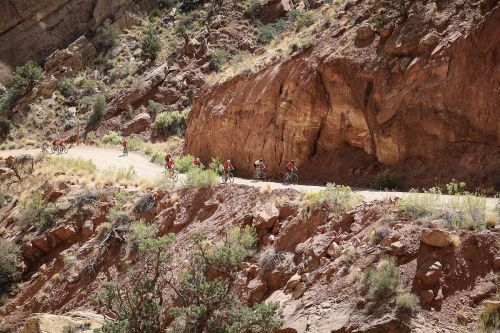 Riders in Grand Staircase-Escalante in 2017.