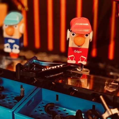 A model factory at Giant's Cycling Culture Museum, adjacent to its new headquarters. A model factory at Giant's Cycling Culture Museum, adjacent to its new headquarters.