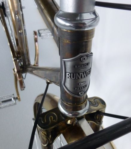The brass Runwell bike will be displayed in Switzerland.