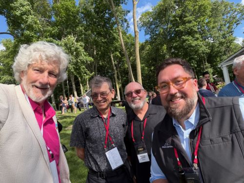 The author (left) with Jacoubowsky, Sorenson and Kegel. The author (left) with Jacoubowsky, Sorenson and Kegel.