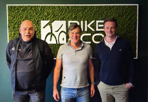 From left, Carsten Büttner (BIKE&CO), Nick Becker (DiBike), Georg Wagner (BIKE&CO).