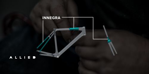 Allied uses the Innegra fiber in three locations on its Alfa frame.