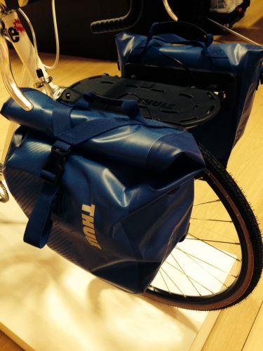 Thule is showing its new panniers at the Outdoor Retailer show.