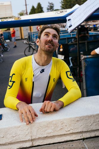 Bernstein at the Trexlertown, Penn., velodrome this spring. Photo: Trevor Raab