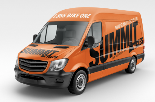 Summit Bicycles is rebranding its van fleet.  