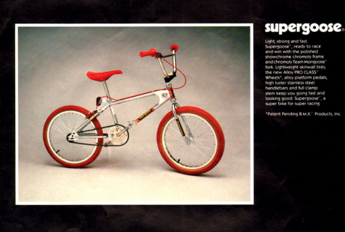 A page from the Mongoose 1983 catalog.
